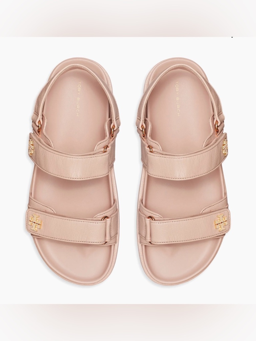 Tory Burch Pink Kira Sport Leather Sandals - Picture 3 of 9